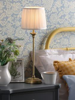 Laura Ashley Hemsley Touch Table Lamp, Brass, Brass