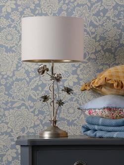 Laura Ashley Lyndale Table Lamp, Silver - view 2, Silver