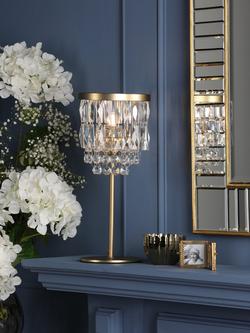 Laura Ashley Rhosill Table Lamp, Metallic Brass, Metallic Brass