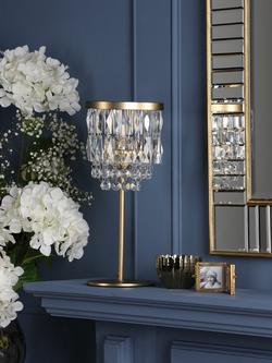 Laura Ashley Rhosill Table Lamp, Metallic Brass - view 2, Metallic Brass