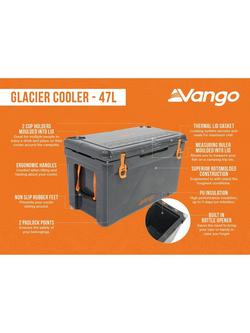 Vango Glacier 47L Cool Box - view 2, Black