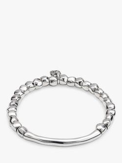 UNOde50 Beaded Tube Bracelet, Silver, Silver