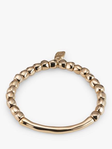 UNOde50 Beaded Tube Bracelet, Gold, Gold