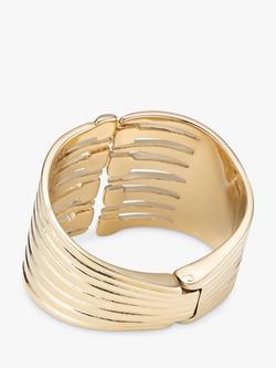 UNOde50 Matching Nail Hinge Cuff - view 2, Gold