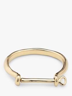 UNOde50 Horseshoe Bangle, Gold - view 2, Gold