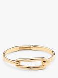 UNOde50 Elongated Clasp Bangle, Gold