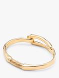 UNOde50 Elongated Clasp Bangle, Gold