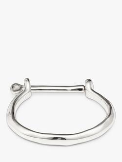 UNOde50 Horseshoe Bangle, Silver, Silver