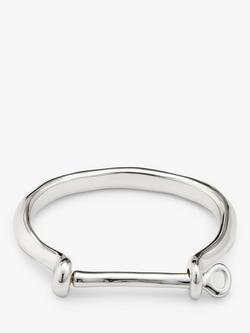 UNOde50 Horseshoe Bangle, Silver - view 2, Silver