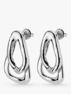 UNOde50 Irregular Drop Earrings - view 2, Silver