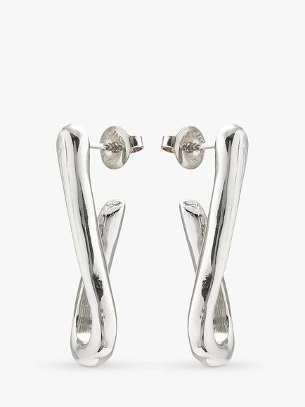 UNOde50 FOR U Shape Drop Earrings - view 2, Silver