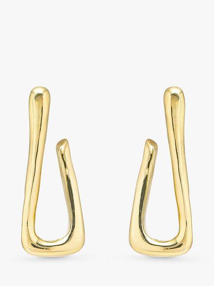 UNOde50 FOR U Shape Drop Earrings, Gold
