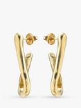 UNOde50 FOR U Shape Drop Earrings, Gold
