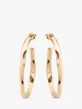 UNOde50 Irregular Hoop Earrings, Gold