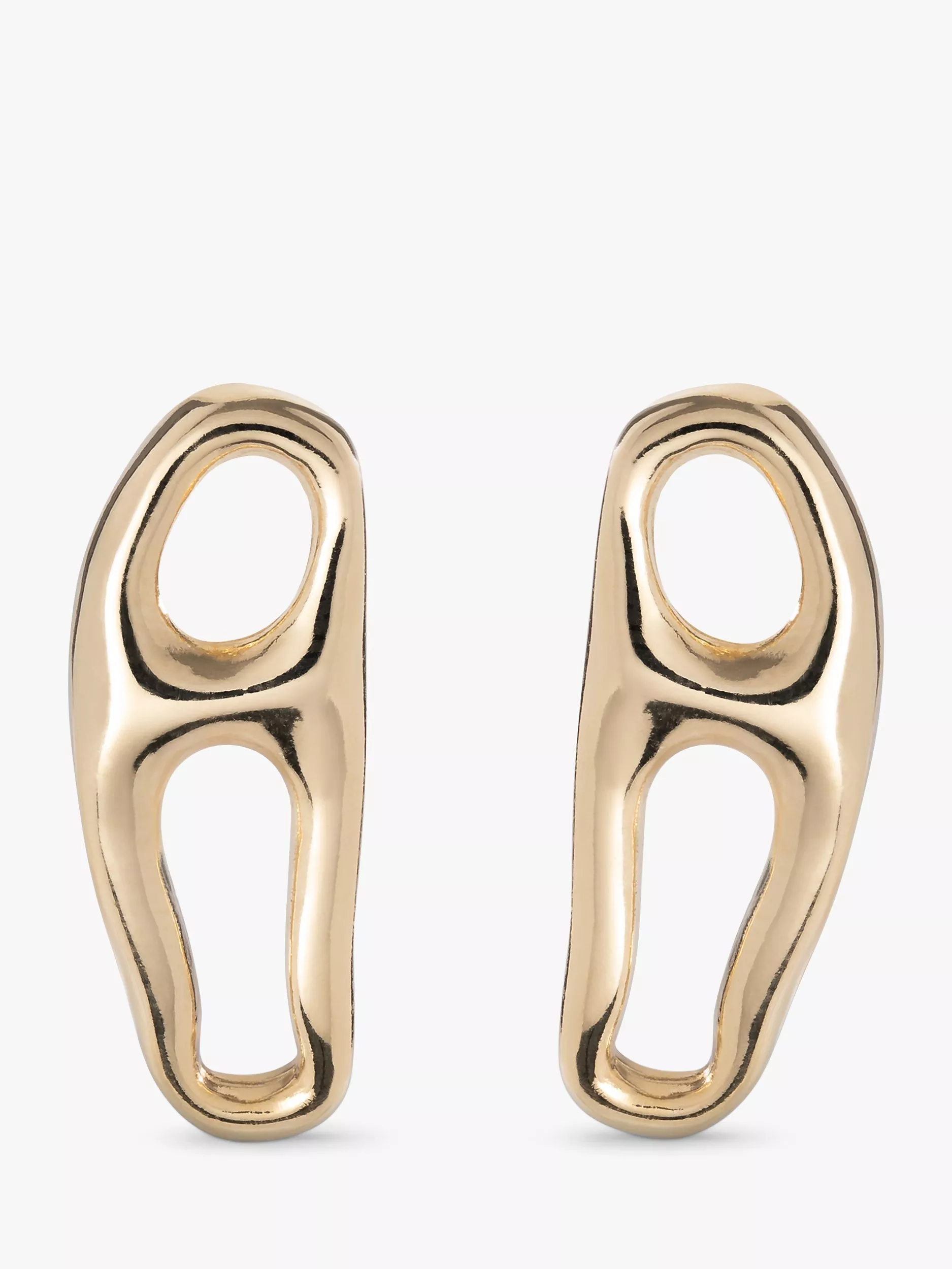 UNOde50 Joyful Collection Elongated Double Link Drop Earrings