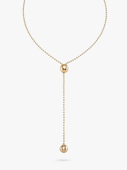 UNOde50 Long Y Necklace, Gold