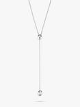 UNOde50 Long Y Necklace, Silver