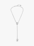 UNOde50 Long Y Necklace, Silver