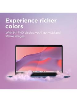 Lenovo IdeaPad Slim 3 Chromebook Laptop, MediaTek Processor, 8GB RAM, 128GB eMMC, 14" Full HD, Abyss Blue - view 2, Abyss Blue