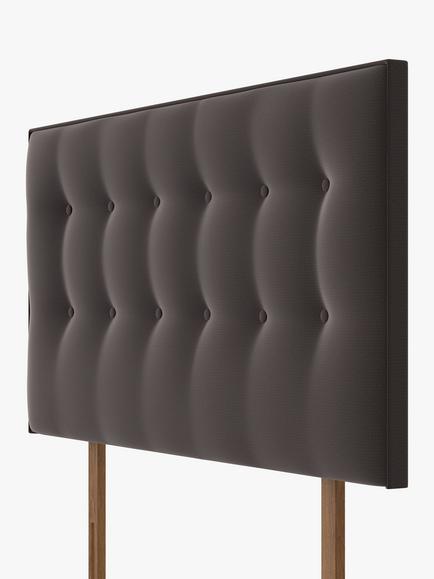 Silentnight Sleep Genius Strutted Headboard, Single, Ebony