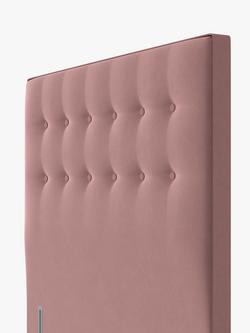 Silentnight Sleep Genius Full Height Headboard, Double, Dusky Pink