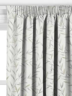 John Lewis Langley Embroidery Made to Measure Curtains or Roman Blind, Natural - view 2, Natural