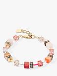 COEUR DE LION Cube Bead Bracelet, Red/Multi