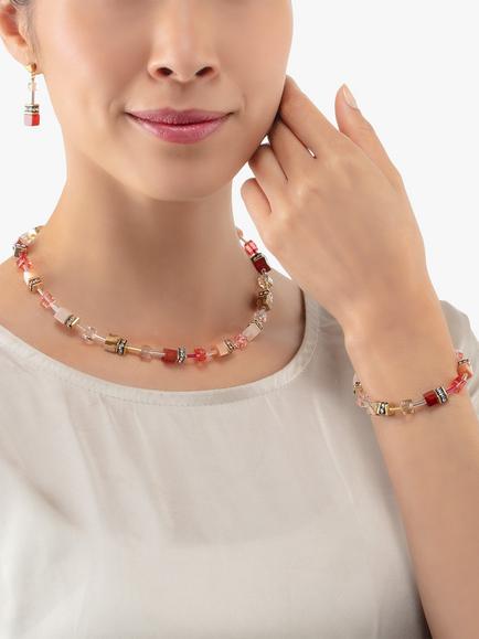 COEUR DE LION Cube Bead Bracelet, Red/Multi - view 2, Red/Multi