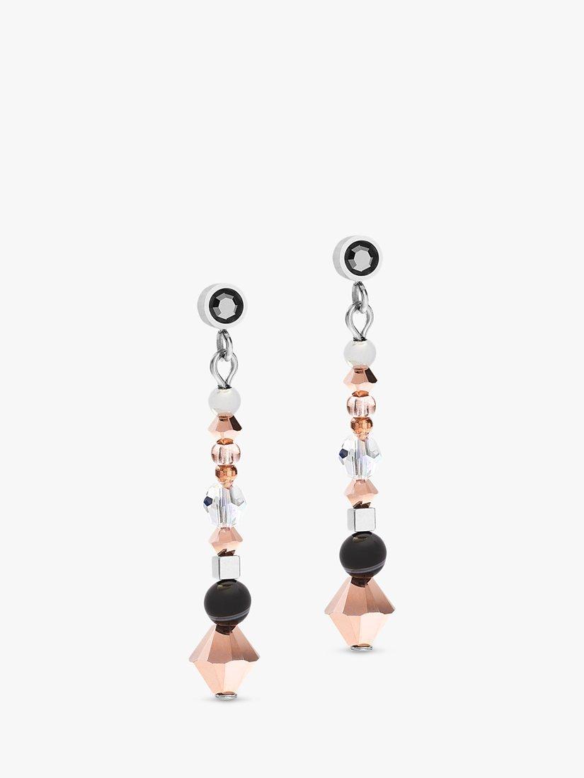 Product image 1 of 2, which shows COEUR DE LION Beaded Drop Earrings, Multi