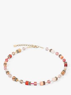 COEUR DE LION Beaded Necklace, Red/Multi, Red/Multi