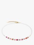 COEUR DE LION Beaded Necklace, Magenta