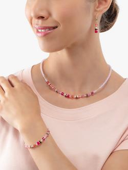COEUR DE LION Beaded Necklace, Magenta - view 2, Magenta