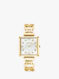 COEUR DE LION 7632/74-1643 Women's Swarovski® Crystals Bracelet Strap Watch, Gold/Multi