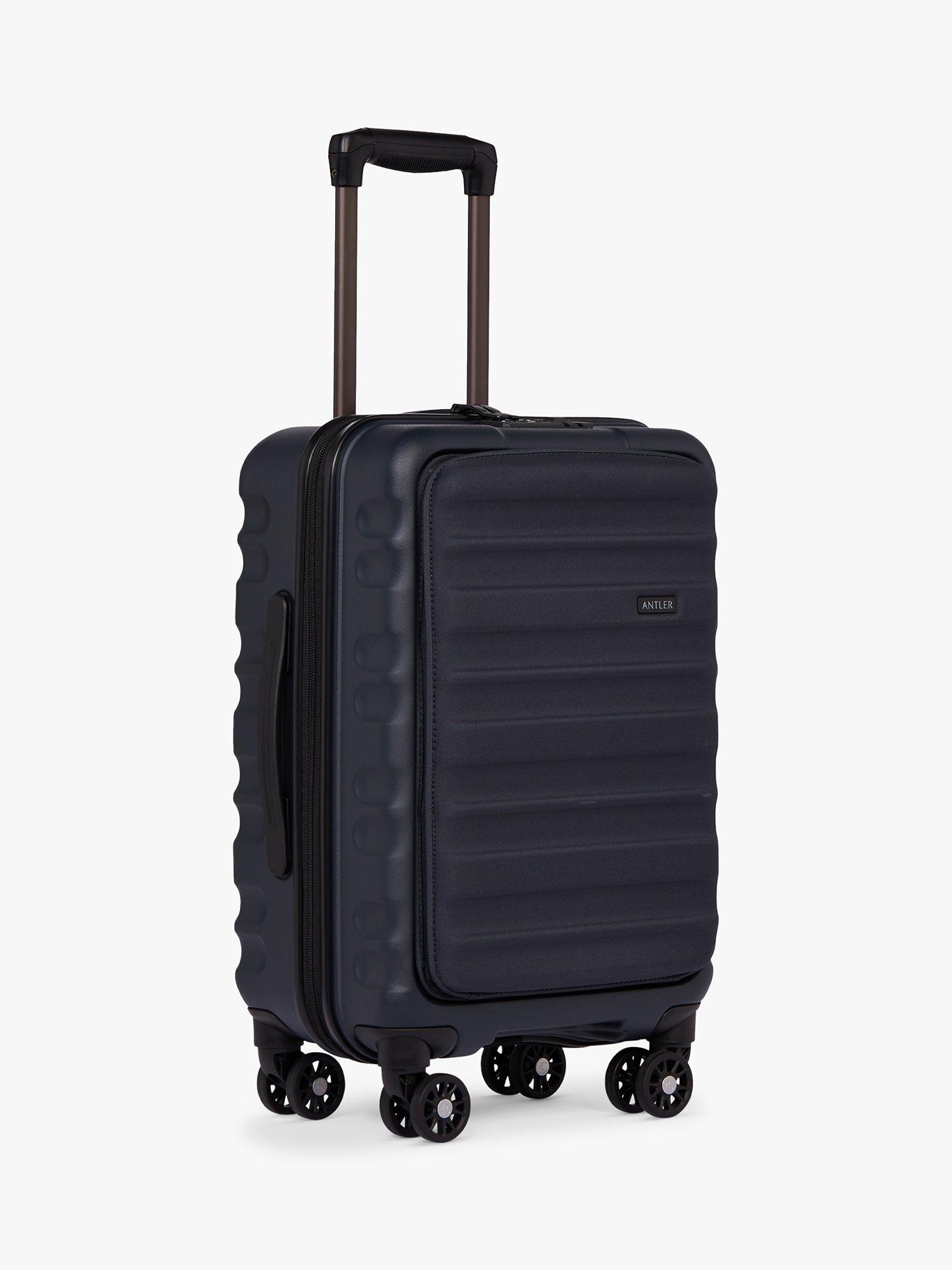 Antler Clifton 4 Wheel 56cm Laptop Pocket Cabin Case Blue