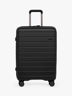 Antler Stamford 4-Wheel 68cm Medium Expandable Suit Case, Midnight Black