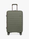 Antler Stamford 4-Wheel 68cm Medium Expandable Suit Case, Field Green