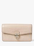 Aspinal of London Mayfair Croc Effect Leather Clutch Bag