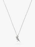 Coach Rexy Dino Skeleton Pendant Necklace, Silver