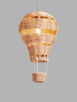 John Lewis Hot Air Ballon Rattan Ceiling Shade, Natural