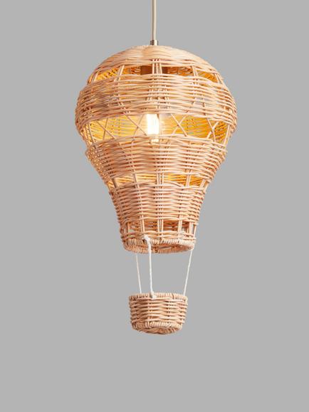 John Lewis Hot Air Ballon Rattan Ceiling Shade, Natural