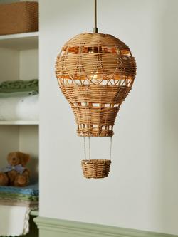 John Lewis Hot Air Ballon Rattan Ceiling Shade - view 2, Natural