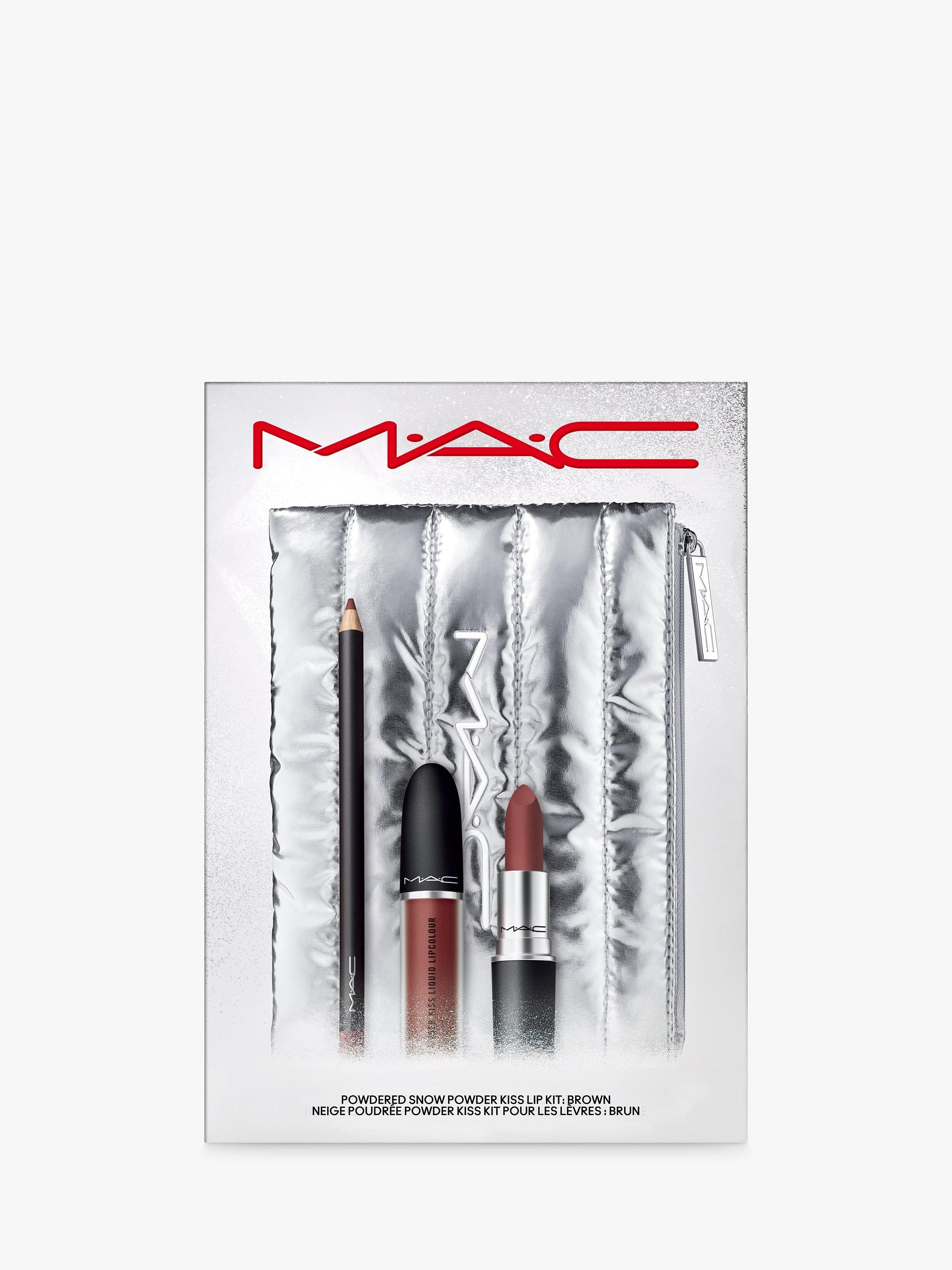 MAC Limited Edition Powdered Snow Powder Kiss Lip Kit Makeup Gift Set
