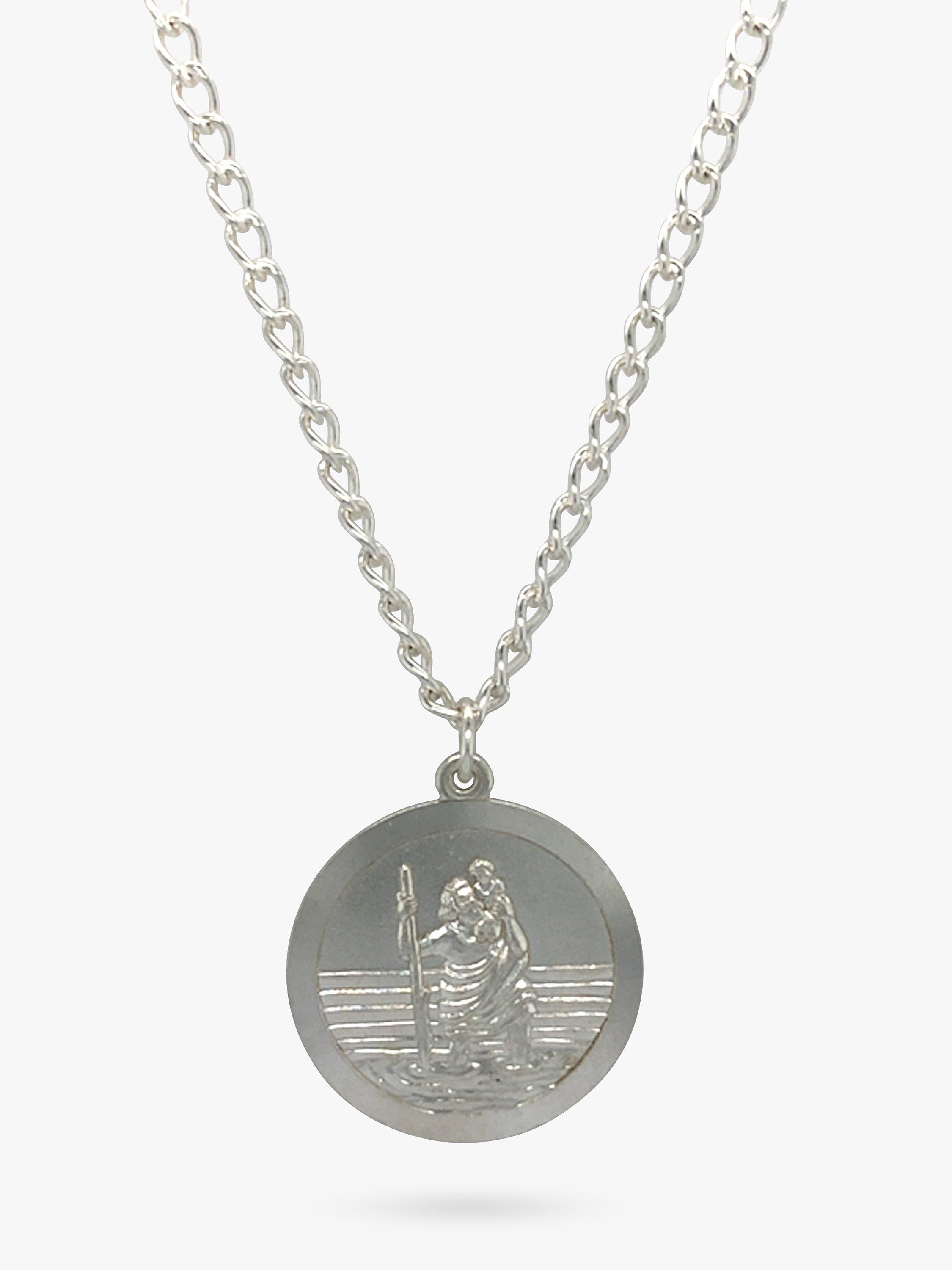 Vintage Fine Jewellery Pre-Loved St. Christopher River Pendant Necklace