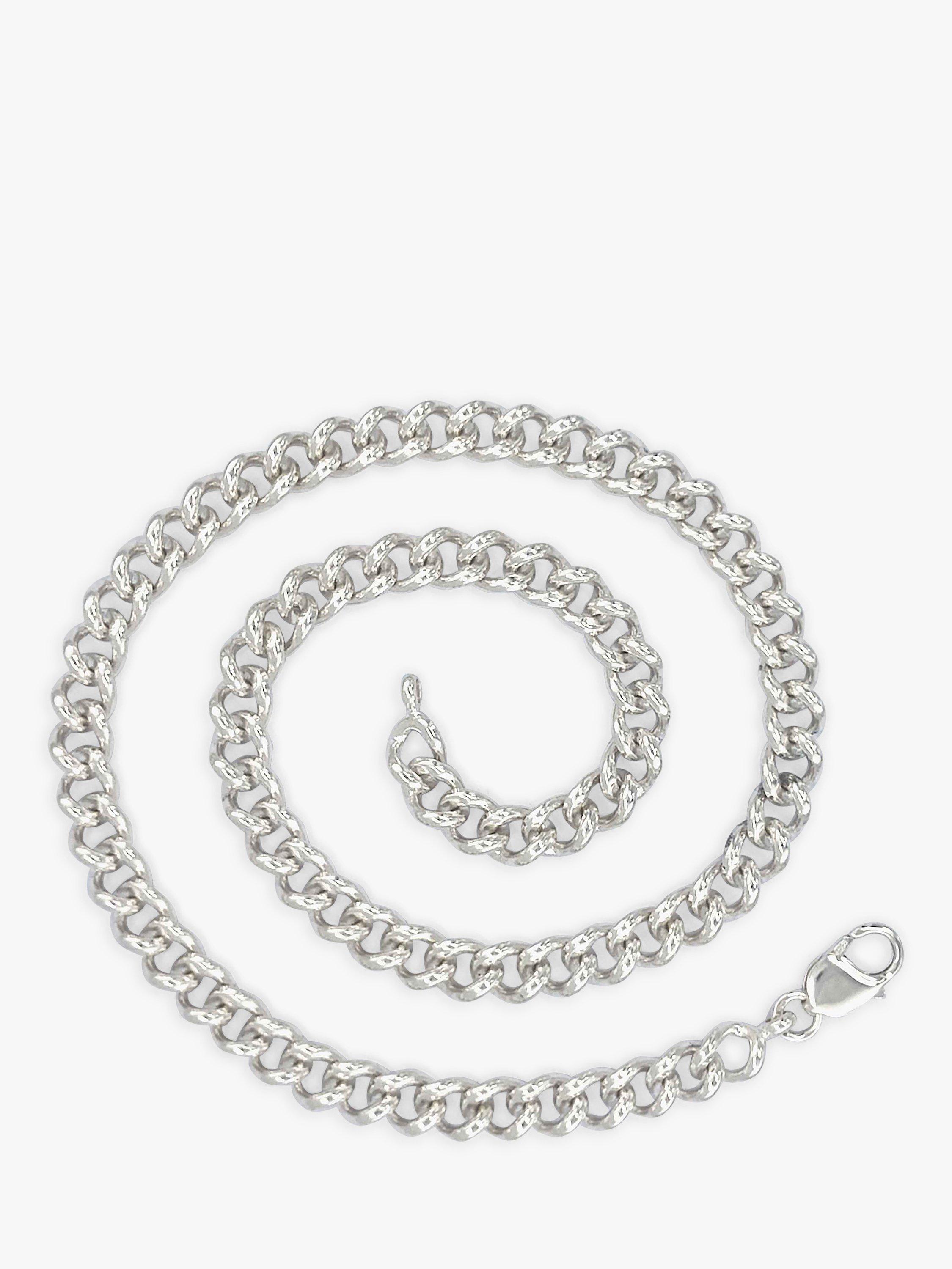 Vintage Fine Jewellery Pre-Loved Curb Link Chain Necklace, Dated Circa 2000s