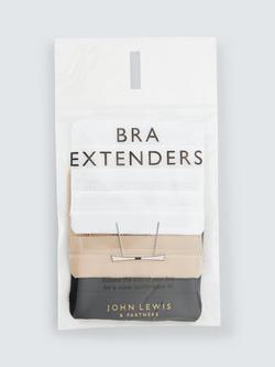 John Lewis 4 Hook Bra Extender, Pack of 3 - view 2, Multi