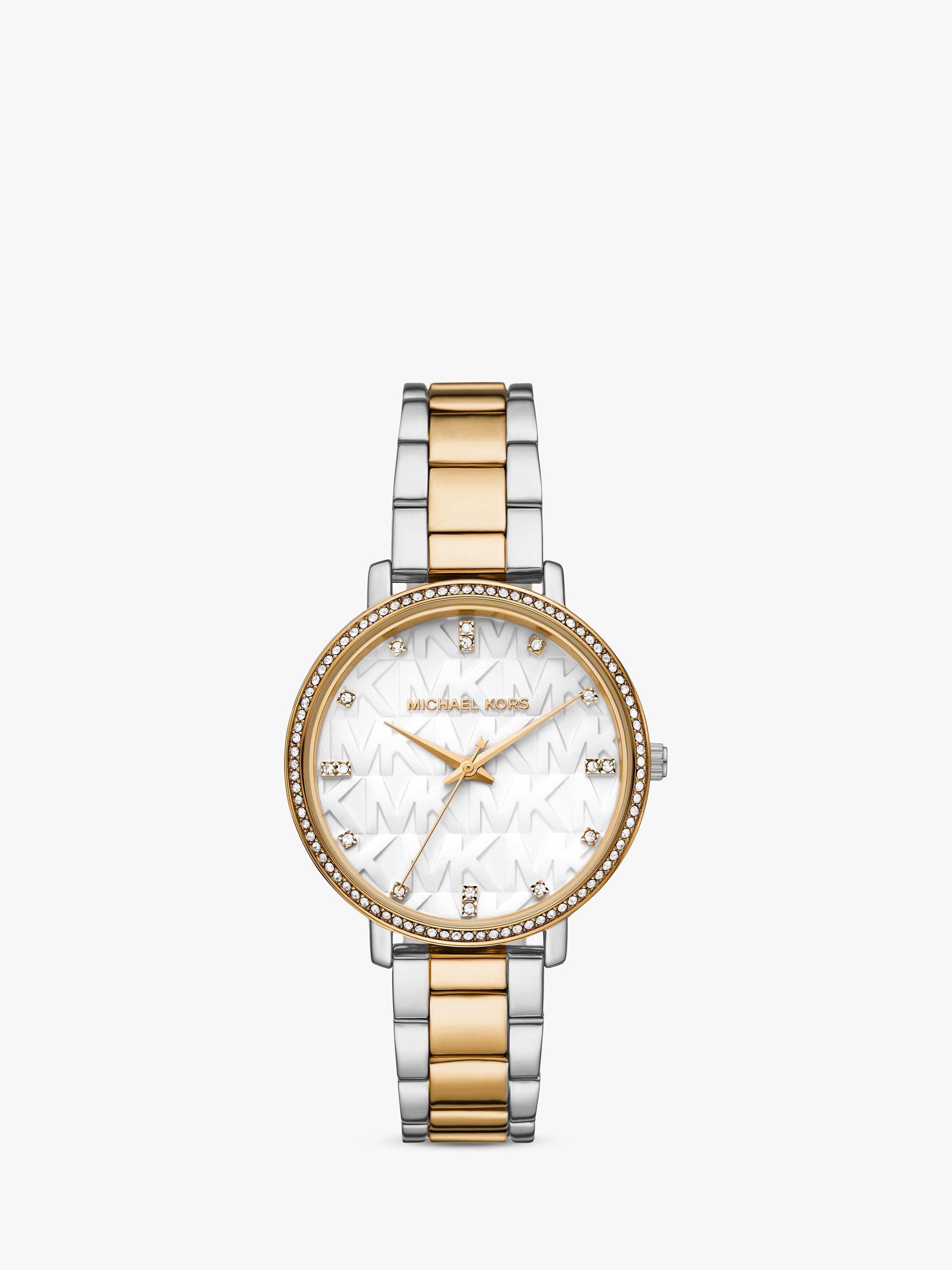 Michael Kors Women s Pyper Logo Dial Bracelet Strap Watch