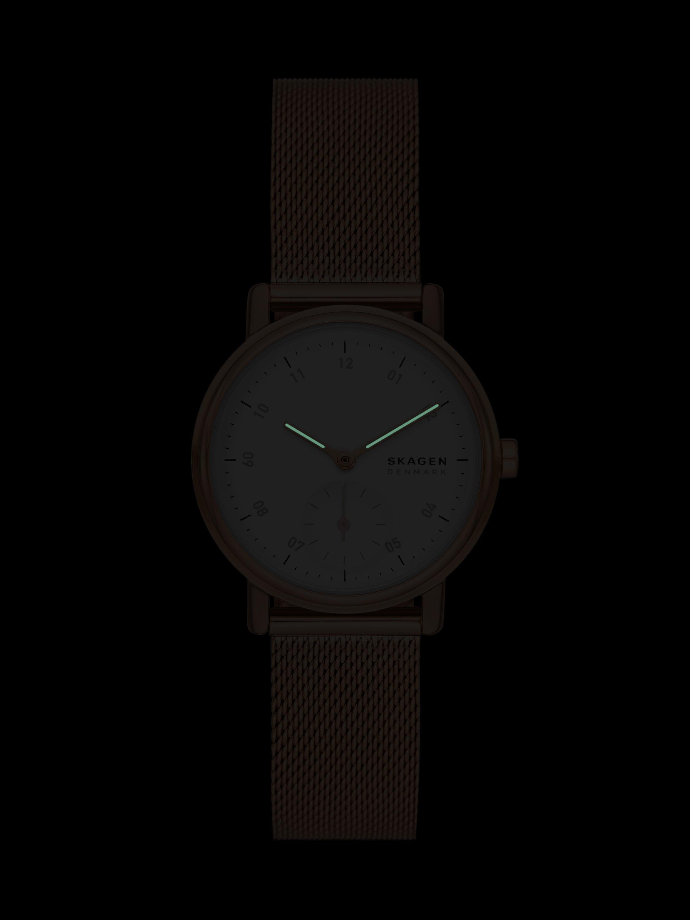 Skagen Women's Kuppel Lille Mesh Strap Watch, Rose Gold SKW3099