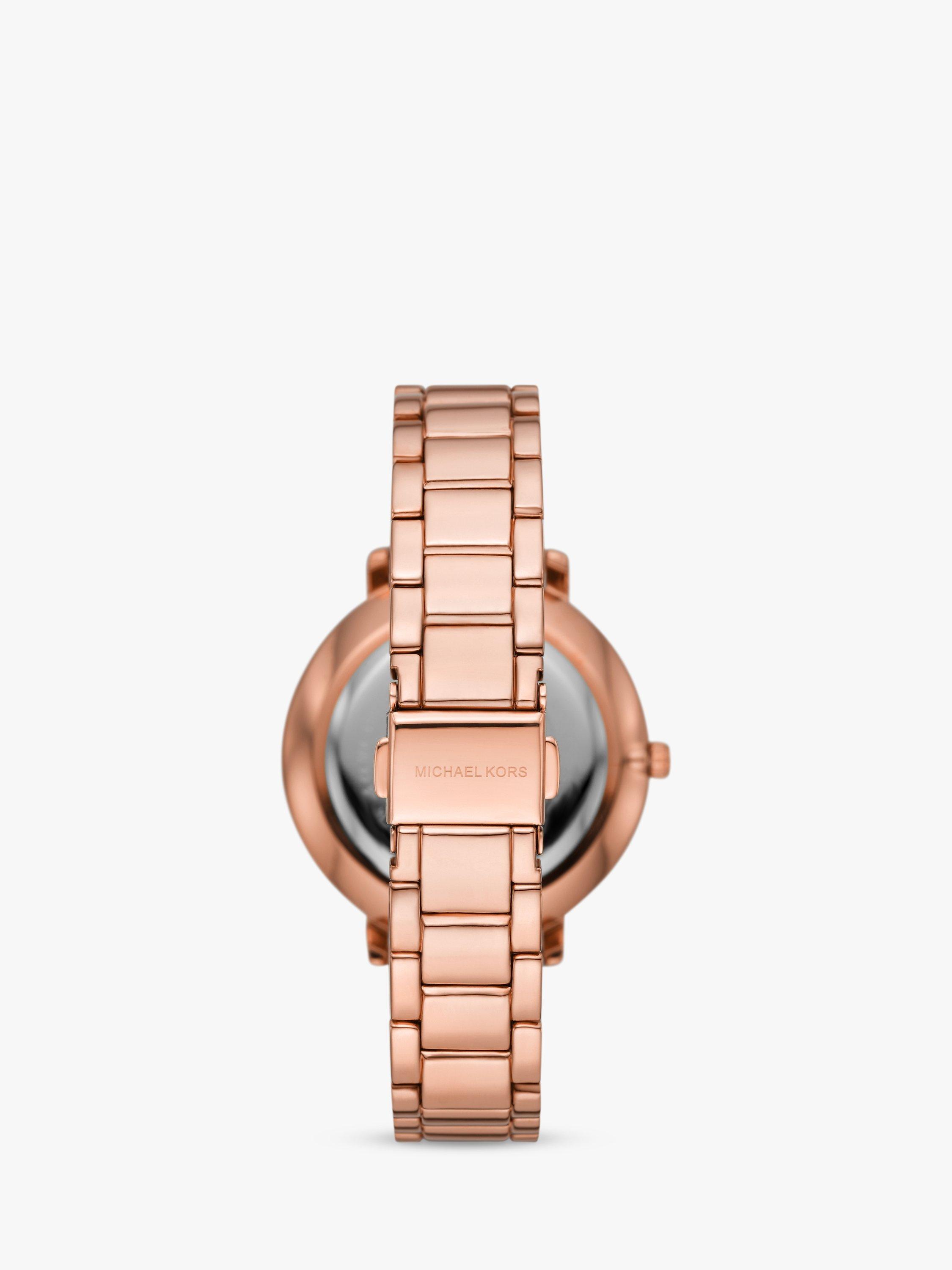 Michael Kors Women s Pyper Logo Dial Bracelet Strap Watch Rose Gold MK4594