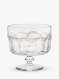 Artland Pearl Ridge Glass Trifle Bowl, 20cm, Clear