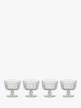 Artland Pearl Ridge Mini Trifle Bowls, 10cm, Set of 4, Clear